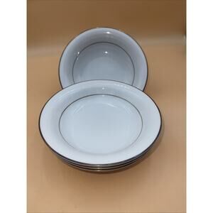 SET LOT OF 4 Noritake China #5930 "Dawn" 7.5” Soup Bowls